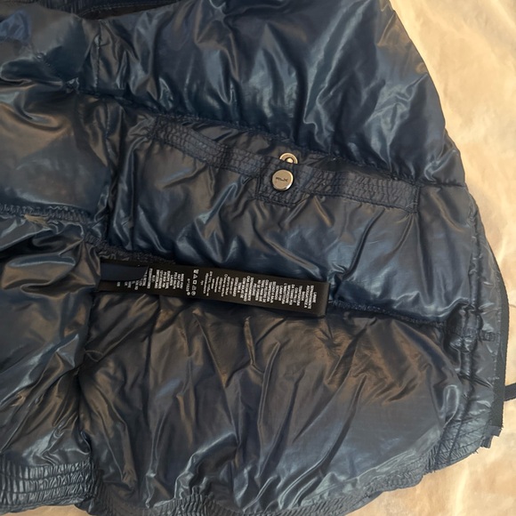 RLX Ralph Lauren Women's XS Blue Full Zip Cropped Vest , Zip Pockets - Picture 8 of 10